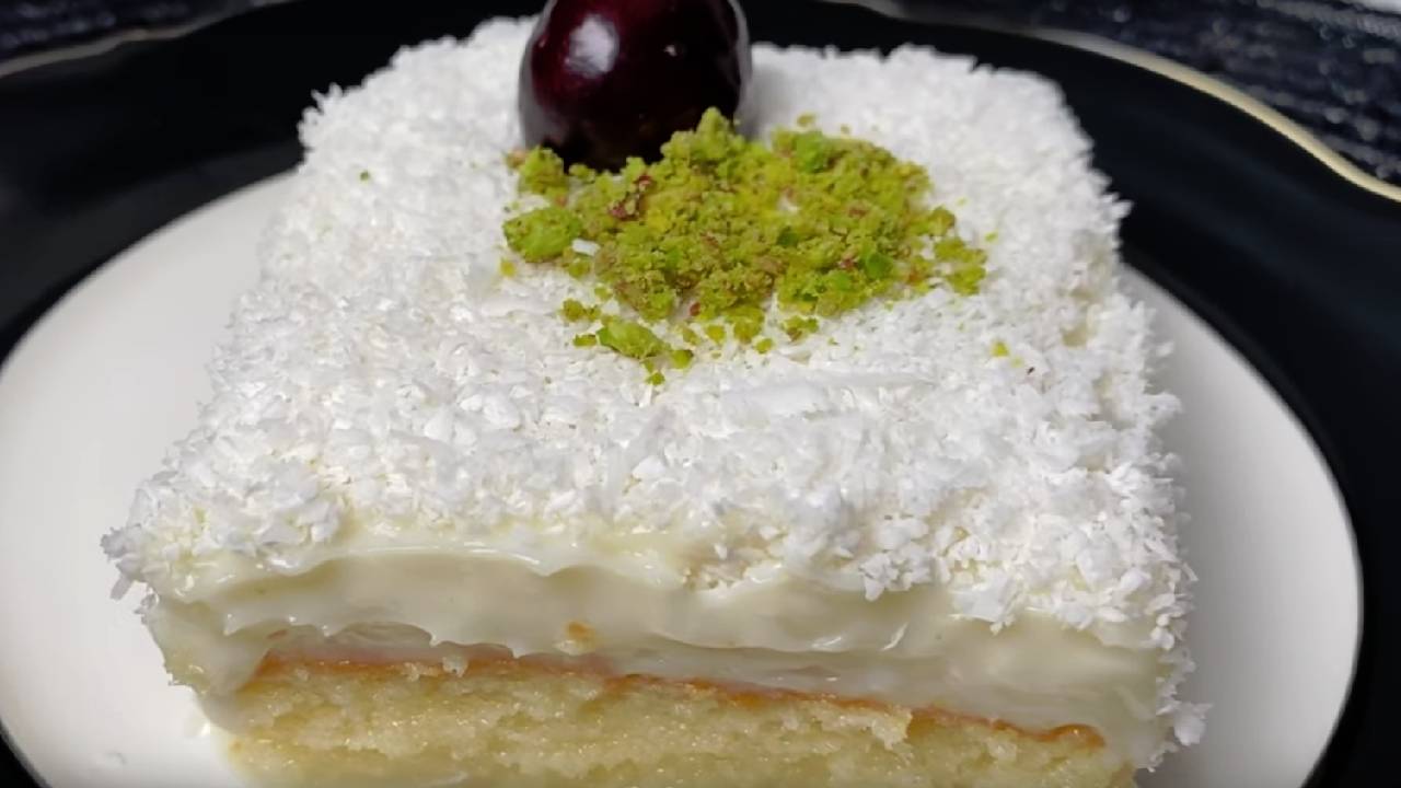 Hafif ve inanılmaz lezzetli oluyor! İşte tam ölçülü borcamda gelin pastası tarifi